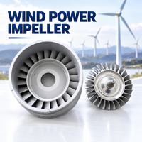Pales d'impeller de turbine personnalisées OEM, pièces moulées avec précision et usinées CNC pour moteurs turbo et générations d'énergie éolienne