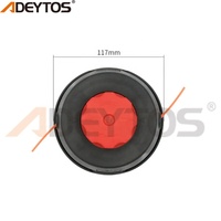 Repuestos para Desbrozadora y Cortadora de Césped, Cabezal de Corte Automático a Gasolina (Negro y Rojo)