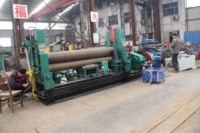 Machine à rouler les tôles en acier inoxydable et en aluminium W11S automatique à 3 rouleaux avec moteur, niveau de sécurité élevé