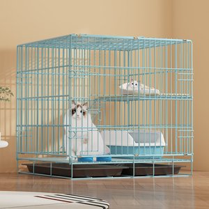 Modern katlanabilir demir kedi kafes tasarımları özelleştirilmiş istiflenebilir kapalı ve açık muhafazalar hizmetleri - Product Image 4