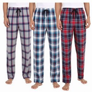 Pantalons de <span class=keywords><strong>pyjama</strong></span> personnalisés pour hommes, bas de <span class=keywords><strong>pyjama</strong></span> en coton, pantalons de détente, vêtements de nuit, pyjamas à carreaux avec poches - Product Image 4