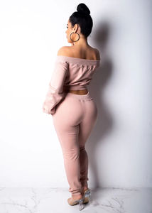 Dropshipping Hot Sale Boutique Long Sleeve Top Pants Outfits Two Piece Set Women <strong>Clothing</strong> - Product Image 4
