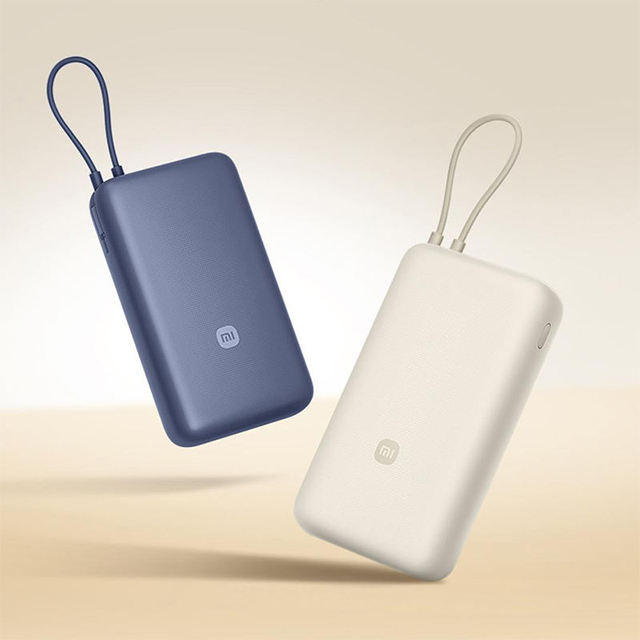 Original Xiao Mi Mijia for Built-in Corded Power Bank 20000mAh 33W Long Endurance Two-way Fast Charging Mobile Power Bank