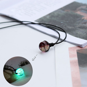 Collar luminoso con bolas de cristal de doble cara, collar luminoso con sistema Solar de cielo cósmico europeo y americano, 2022