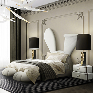 เตียงกระต่ายผลิตจากจีนแบรนด์อิตาลีหรูหราเรียบง่ายทันสมัย - Product Image 2
