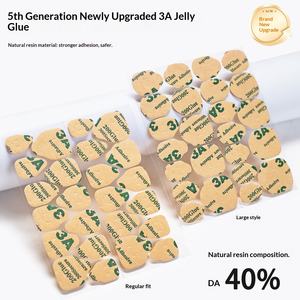 Autocollants adhésifs pour <span class=keywords><strong>ongles</strong></span> pour <span class=keywords><strong>faux</strong></span> <span class=keywords><strong>ongles</strong></span> à presser, <span class=keywords><strong>colle</strong></span> gel, ruban adhésif double face, autocollants imperméables transparents, <span class=keywords><strong>forte</strong></span> adhérence - Product Image 4