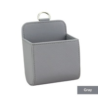 Sac de rangement en cuir de style professionnel pour voiture, support de téléphone portable suspendu à la sortie d'air, boîte de rangement pour fente de siège, accessoires intérieurs