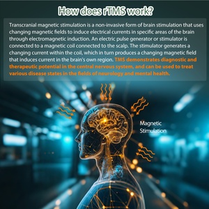 جهاز تحفيز الدماغ عبر الجمجمة RTMS، جهاز التحفيز المغناطيسي، جهاز <span class=keywords><strong>TMS</strong></span> - Product Image 4