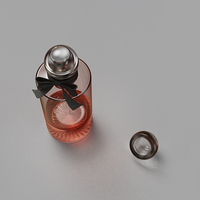 Bouteille en verre finition mate pour crème de soin de la peau/huile vis carrée 15ml pour diffuseur d'emballage cosmétique 50ml 100ml 120ml Options