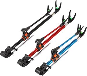 Support de canne à pêche télescopique en acier inoxydable de 2,1 m avec rotation à 180 degrés, support de canne à pêche réglable pour la pêche au sol - Product Image 5