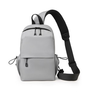 Lightweight Nylon <b>Leather</b> Chest Bag Men's <b>Backpack</b> Waterproof Diagonal Chest Bag Outdoor <b>Backpack</b> Cycling Bag - Product Image 1