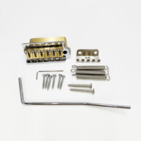 High End ST Electric Guitar Under Bridge Tension Plate Pure Copper Base Bridge Pegs for 6 String ST Style Electric Guitar