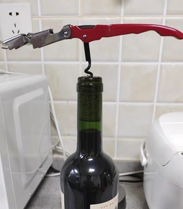 Ouvre-<span class=keywords><strong>bouteille</strong></span> à <span class=keywords><strong>vin</strong></span> multifonction pliable à double charnière, tire-<span class=keywords><strong>bouchon</strong></span> artisanal portable avec serveurs <span class=keywords><strong>pour</strong></span> barman - Product Image 3