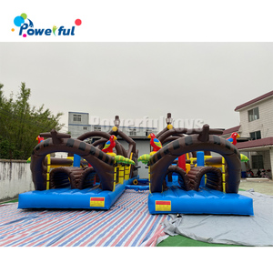 Bateau gonflable Commercial, maison à rebond gonflable avec Tunnel, Course d'obstacle, longue et Tunnel - Product Image 3