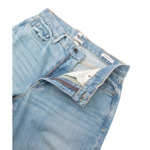 Jeans de Mezclilla Elásticos Clásicos Personalizados ShanLai/ Jeans para Hombre con Botones Metálicos Antiguos de Corte Ajustado - Product Image 2