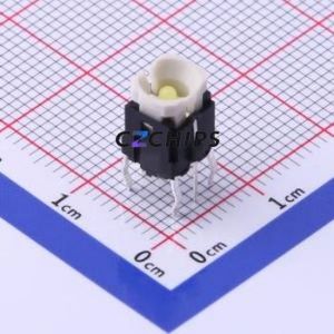 K6-6270D01 Tactile Switch Through hole Component (THT),6x6mm Switch 1.6N Through Hole 6mm 6mm - Product Image 1
