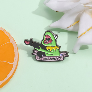 เข็มกลัดเคลือบรูปกบ Kermit สั่งทำให้ฉันรักคุณมีปกรูปสัตว์ส่องแสงเป็นของขวัญสำหรับเพื่อน - Product Image 2