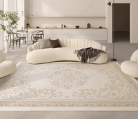 Tapis de luxe moelleux décoratif pour la maison, lavable, pour zone centrale moderne, pour chambre à coucher
