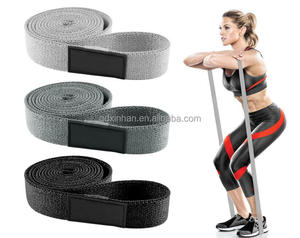 Bandes de cercle de hanche de <span class=keywords><strong>boucle</strong></span> de tissu élastique de haute qualité bandes d'entraînement de résistance lourde pour les exercices de fitness et la musculation - Product Image 6