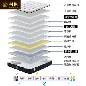 ที่นอนไฮบริดเคบิน 30 ซม.+ ท็อปเปอร์ยางพาราแบบแน่นปานกลาง ดีไซน์ร่วมสมัย - Product Image 3