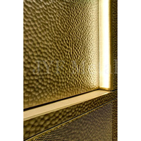 Panneaux décoratifs de texture de marteau en laiton antique pour la décoration intérieure Feuilles martelées en laiton personnalisées
