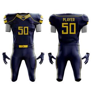 Mejor precio sublimación impresión camisetas de fútbol americano Venta caliente ropa deportiva para adultos uniforme personalizado - Product Image 1