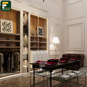 ชั้นวางเสื้อผ้าแบบเรียงราย ชั้นวางเสื้อผ้าสำหรับร้านค้าปลีก ดีไซน์อุปกรณ์จัดแสดงเสื้อผ้า - Product Image 6