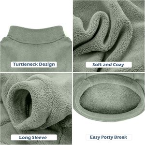 Suéter Abrigado para Perros, Selección de Colores Aleatorios, Ropa para Mascotas de Forro Polar, Cuello Alto, Apto para Perros Pequeños y <span class=keywords><strong>Cachorros</strong></span>, Venta al Por Mayor - Product Image 4