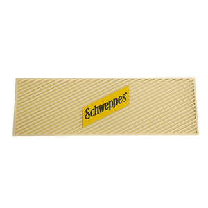 Tapete de Barra de Silicona Grueso Minimalista, Tapete de Barra de Silicona con Logotipo 3D Personalizado, Ranura de Drenaje Diagonal, Tapete Impermeable para Derrames de Barra - Product Image 1