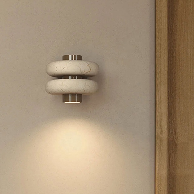 Luxury Indoor Decorative Led Wall Lamps Minimalist Living Room Bedroom Hotel Marble Wall Lamp Stair Wall Sconces Lighting