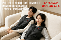 Gilet chauffant électrique d'hiver pour adultes, rechargeable, résistant à l'eau, sans manches, en tissu polyester Oxford, vêtements chauds