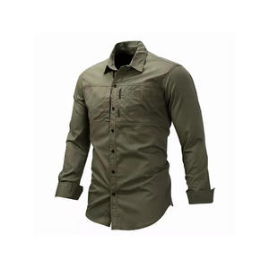 メンズ 軽量 難燃 ワークシャツ | 夏用 通気性 コットン | NFPA 2112 | サンプル - Product Image 2