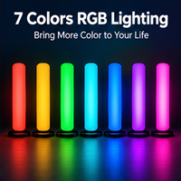 Barre lumineuse portable RVB multicolore en promotion, 7 couleurs, lampe d'ambiance avec télécommande IR, 4 modes pour le gaming et la décoration intérieure
