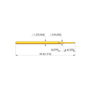 GKS-100-0136 GKS-100 Đầu Dò Thử Nghiệm 305 064 A 3000 Đầu Dò Lò Xo Chốt Pogo Công Tắc Đầu Dò Tiếp Xúc Lò Xo Ứng Dụng ICT/FCT - Product Image 4