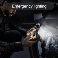 Arrancador de batería de coche de 10000mAh con compresor de aire, arrancador de batería portátil con bomba de aire