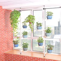 YIJIALE Étagère à plantes multi-niveaux en métal, support moderne pour pots de fleurs, présentoir de fleurs, type sur pied pour jardin, support de présentation de plantes d'intérieur