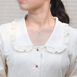 Collana con nome in cristallo pendente personalizzato con nome in zircone pieno con <span class=keywords><strong>pietra</strong></span> di nascita nome diamante 925 gioielli in argento massiccio personalizzati - Product Image 4