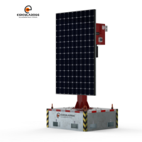 Circularegg en stock : Tour de sécurité mobile à économie d'énergie avec balise de surveillance et caméra CCTV solaire pour parcs à thème et extérieur