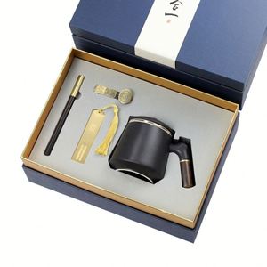 Ensemble Cadeau d'Entreprise Minimaliste avec Carnet, Tasse et Stylo – Souvenir du Sommet Mondial – Articles Promotionnels en Coffret Cadeau PU - Product Image 1