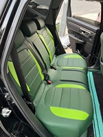 Fundas de Asiento Personalizadas para Accesorios de Auto, para 5 Asientos, Cuero de Lujo, Compatibles con Honda CRV CR-V 2002-2025, Juego Completo