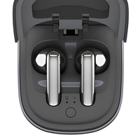 Souris sans fil 2-en-1 avec étui de chargement et écouteurs intégrés, accessoire pour ordinateur portable et de bureau