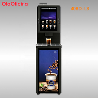 Distributeur automatique de café chaud en libre-service 408D-LS, café fraîchement moulu pour bureau, hôtel, café, écran 15,6 pouces