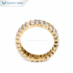 Anello di Fidanzamento Tianyu in Oro Massiccio 10K 14K 18K con <span class=keywords><strong>Smeraldo</strong></span> Taglio Marquise e Moissanite, Gioiello Nuziale Completo - Product Image 3