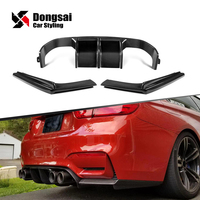 Diffuseur de lèvre de pare-chocs arrière en Fiber de carbone de type V pour BMW M4 F82 F80 F83 M3 CS GTS 2014-2020