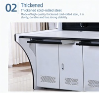 Console de Commande Double Place 1200*900*750mm – Centre de Contrôle de Luxe pour Salle de Surveillance – Console d'Opération Courbe Personnalisée pour Centre de Données