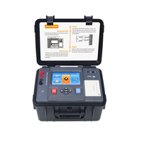 Testeur de faible résistance CC 20A, testeur de continuité de terre, mesureur de résistance des enroulements de transformateur, écran tactile, imprimante USB, 800 enregistrements