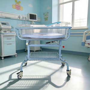 Lit d'hôpital pour nouveau-né, chariot <span class=keywords><strong>de</strong></span> transfert pour bébé, poussette mobile pour <span class=keywords><strong>enfant</strong></span>, chariot <span class=keywords><strong>de</strong></span> transfert pour nourrisson avec roues pour hôpital - Product Image 2