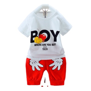 Hot Sale Wholesale New Style Children <b>Clothes</b> Clothing Sets Shirt <b>Funny</b> and Knit Pants Pattern Set - Product Image 1