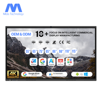Pizarra Interactiva Inteligente MIDA con IA, Pizarra Educativa 4K con Pantalla Multitáctil, Pizarra para Reuniones y Enseñanza EDLA, Panel Plano