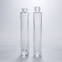 Flacon en verre sodalite transparent rond de luxe de 10 ml pour cosmétiques et parfums avec pulvérisateur à pompe